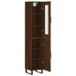 vidaXL Credenza Rovere Marrone 34,5x34x180 cm in Legno Multistrato vidaXL Credenza Rovere Marrone 34,5x34x180 cm in Legno Multistrato