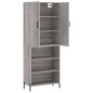 vidaXL Credenza Grigio Sonoma 69,5x34x180 cm in Legno Multistrato vidaXL Credenza Grigio Sonoma 69,5x34x180 cm in Legno Multistrato