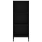 vidaXL Credenza Nera 34,5x34x180 cm in Legno Multistrato vidaXL Credenza Nera 34,5x34x180 cm in Legno Multistrato