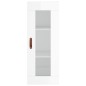 vidaXL Credenza 34,5x34x180 cm in Legno Multistrato Bianco Lucido vidaXL Credenza 34,5x34x180 cm in Legno Multistrato Bianco Lucido