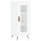 vidaXL Credenza 34,5x34x180 cm in Legno Multistrato Bianco Lucido vidaXL Credenza 34,5x34x180 cm in Legno Multistrato Bianco Lucido