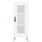 vidaXL Credenza 34,5x34x180 cm in Legno Multistrato Bianco Lucido vidaXL Credenza 34,5x34x180 cm in Legno Multistrato Bianco Lucido