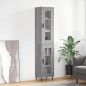 vidaXL Credenza Grigio Sonoma 34,5x34x180 cm in Legno Multistrato vidaXL Credenza Grigio Sonoma 34,5x34x180 cm in Legno Multistrato