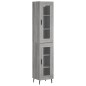 vidaXL Credenza Grigio Sonoma 34,5x34x180 cm in Legno Multistrato vidaXL Credenza Grigio Sonoma 34,5x34x180 cm in Legno Multistrato