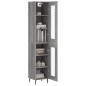 vidaXL Credenza Grigio Sonoma 34,5x34x180 cm in Legno Multistrato vidaXL Credenza Grigio Sonoma 34,5x34x180 cm in Legno Multistrato