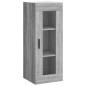 vidaXL Credenza Grigio Sonoma 34,5x34x180 cm in Legno Multistrato vidaXL Credenza Grigio Sonoma 34,5x34x180 cm in Legno Multistrato