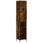 vidaXL Credenza Rovere Fumo 34,5x34x180 cm in Legno Multistrato vidaXL Credenza Rovere Fumo 34,5x34x180 cm in Legno Multistrato