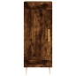 vidaXL Credenza Rovere Fumo 34,5x34x180 cm in Legno Multistrato vidaXL Credenza Rovere Fumo 34,5x34x180 cm in Legno Multistrato