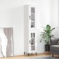 vidaXL Credenza Bianca 34,5x34x180 cm in Legno Multistrato vidaXL Credenza Bianca 34,5x34x180 cm in Legno Multistrato