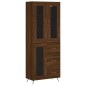 vidaXL Credenza Rovere Marrone 69,5x34x180 cm in Legno Multistrato vidaXL Credenza Rovere Marrone 69,5x34x180 cm in Legno Multistrato