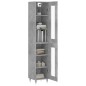 vidaXL Credenza Grigio Cemento 34,5x34x180 cm in Legno Multistrato vidaXL Credenza Grigio Cemento 34,5x34x180 cm in Legno Multistrato