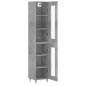vidaXL Credenza Grigio Cemento 34,5x34x180 cm in Legno Multistrato vidaXL Credenza Grigio Cemento 34,5x34x180 cm in Legno Multistrato