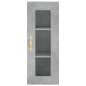 vidaXL Credenza Grigio Cemento 34,5x34x180 cm in Legno Multistrato vidaXL Credenza Grigio Cemento 34,5x34x180 cm in Legno Multistrato
