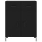 vidaXL Credenza Nera 69,5x34x180 cm in Legno Multistrato vidaXL Credenza Nera 69,5x34x180 cm in Legno Multistrato