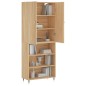 vidaXL Credenza Rovere Sonoma 69,5x34x180 cm in Legno Multistrato vidaXL Credenza Rovere Sonoma 69,5x34x180 cm in Legno Multistrato