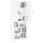 vidaXL Credenza Bianca 69,5x34x180 cm in Legno Multistrato vidaXL Credenza Bianca 69,5x34x180 cm in Legno Multistrato