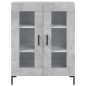 vidaXL Credenza Grigio Cemento 69,5x34x180 cm in Legno Multistrato vidaXL Credenza Grigio Cemento 69,5x34x180 cm in Legno Multistrato
