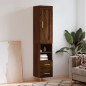 vidaXL Credenza Rovere Marrone 34,5x34x180 cm in Legno Multistrato vidaXL Credenza Rovere Marrone 34,5x34x180 cm in Legno Multistrato