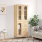 vidaXL Credenza Rovere Sonoma 69,5x34x180 cm in Legno Multistrato vidaXL Credenza Rovere Sonoma 69,5x34x180 cm in Legno Multistrato