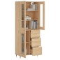 vidaXL Credenza Rovere Sonoma 69,5x34x180 cm in Legno Multistrato vidaXL Credenza Rovere Sonoma 69,5x34x180 cm in Legno Multistrato