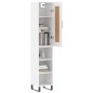 vidaXL Credenza Bianca 34,5x34x180 cm in Legno Multistrato vidaXL Credenza Bianca 34,5x34x180 cm in Legno Multistrato