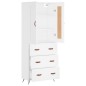 vidaXL Credenza Bianca 69,5x34x180 cm in Legno Multistrato vidaXL Credenza Bianca 69,5x34x180 cm in Legno Multistrato