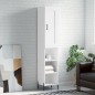 vidaXL Credenza Bianca 34,5x34x180 cm in Legno Multistrato vidaXL Credenza Bianca 34,5x34x180 cm in Legno Multistrato