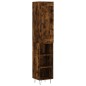 vidaXL Credenza Rovere Fumo 34,5x34x180 cm in Legno Multistrato vidaXL Credenza Rovere Fumo 34,5x34x180 cm in Legno Multistrato