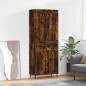 vidaXL Credenza Rovere Fumo 69,5x34x180 cm in Legno Multistrato vidaXL Credenza Rovere Fumo 69,5x34x180 cm in Legno Multistrato