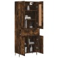 vidaXL Credenza Rovere Fumo 69,5x34x180 cm in Legno Multistrato vidaXL Credenza Rovere Fumo 69,5x34x180 cm in Legno Multistrato