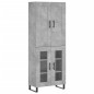 vidaXL Credenza Grigio Cemento 69,5x34x180 cm in Legno Multistrato vidaXL Credenza Grigio Cemento 69,5x34x180 cm in Legno Multistrato