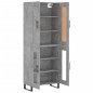 vidaXL Credenza Grigio Cemento 69,5x34x180 cm in Legno Multistrato vidaXL Credenza Grigio Cemento 69,5x34x180 cm in Legno Multistrato