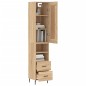 vidaXL Credenza Rovere Sonoma 34,5x34x180 cm in Legno Multistrato vidaXL Credenza Rovere Sonoma 34,5x34x180 cm in Legno Multistrato