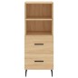 vidaXL Credenza Rovere Sonoma 34,5x34x180 cm in Legno Multistrato vidaXL Credenza Rovere Sonoma 34,5x34x180 cm in Legno Multistrato