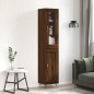 vidaXL Credenza Rovere Marrone 34,5x34x180 cm in Legno Multistrato vidaXL Credenza Rovere Marrone 34,5x34x180 cm in Legno Multistrato