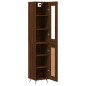 vidaXL Credenza Rovere Marrone 34,5x34x180 cm in Legno Multistrato vidaXL Credenza Rovere Marrone 34,5x34x180 cm in Legno Multistrato