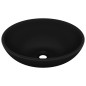 Lavandino Lusso Ovale Nero Opaco 40x33 cm in Ceramica Lavandino Lusso Ovale Nero Opaco 40x33 cm in Ceramica