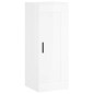 vidaXL Credenza 34,5x34x180 cm in Legno Multistrato Bianco Lucido vidaXL Credenza 34,5x34x180 cm in Legno Multistrato Bianco Lucido