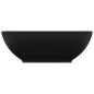 Lavandino Lusso Ovale Nero Opaco 40x33 cm in Ceramica Lavandino Lusso Ovale Nero Opaco 40x33 cm in Ceramica