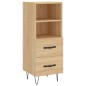 vidaXL Credenza Rovere Sonoma 34,5x34x180 cm in Legno Multistrato