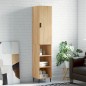 vidaXL Credenza Rovere Sonoma 34,5x34x180 cm in Legno Multistrato vidaXL Credenza Rovere Sonoma 34,5x34x180 cm in Legno Multistrato