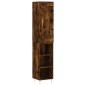 vidaXL Credenza Rovere Fumo 34,5x34x180 cm in Legno Multistrato vidaXL Credenza Rovere Fumo 34,5x34x180 cm in Legno Multistrato