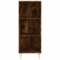 vidaXL Credenza Rovere Fumo 34,5x34x180 cm in Legno Multistrato vidaXL Credenza Rovere Fumo 34,5x34x180 cm in Legno Multistrato
