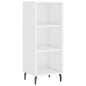 vidaXL Credenza 34,5x34x180 cm in Legno Multistrato Bianco Lucido vidaXL Credenza 34,5x34x180 cm in Legno Multistrato Bianco Lucido