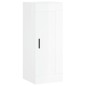 vidaXL Credenza 34,5x34x180 cm in Legno Multistrato Bianco Lucido vidaXL Credenza 34,5x34x180 cm in Legno Multistrato Bianco Lucido
