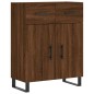 vidaXL Credenza Rovere Marrone 69,5x34x180 cm in Legno Multistrato vidaXL Credenza Rovere Marrone 69,5x34x180 cm in Legno Multistrato