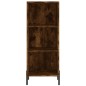 vidaXL Credenza Rovere Fumo 34,5x34x180 cm in Legno Multistrato vidaXL Credenza Rovere Fumo 34,5x34x180 cm in Legno Multistrato