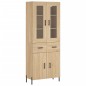 vidaXL Credenza Rovere Sonoma 69,5x34x180 cm in Legno Multistrato vidaXL Credenza Rovere Sonoma 69,5x34x180 cm in Legno Multistrato