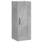 vidaXL Credenza Grigio Cemento 34,5x34x180 cm in Legno Multistrato vidaXL Credenza Grigio Cemento 34,5x34x180 cm in Legno Multistrato