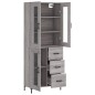 vidaXL Credenza Grigio Sonoma 69,5x34x180 cm in Legno Multistrato vidaXL Credenza Grigio Sonoma 69,5x34x180 cm in Legno Multistrato